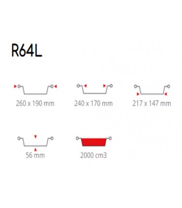 ΣΚΕΥΟΣ ΑΛΟΥΜΙΝΙΟΥ R64L/S19A/№204 (26x19x5,6cm) 100 ΤΕΜΑΧΙΑ