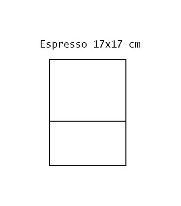 ΧΑΡΤΟΠΕΤΣΕΤΑ ESPRESSO 17x17 cm ΔΙΠΛΩΜΕΝΗ ΛΕΥΚΗ 5.000 ΤΕΜΑΧΙΑ