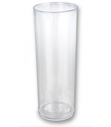 ΠΛΑΣΤΙΚΟ ΠΟΤΗΡΙ ΣΩΛΗΝΑΣ (PS - INJECTION) ΔΙΑΦΑΝΟ 250ml (25CL) 10 ΤΕΜΑΧΙΑ