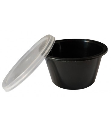 ΣΩΣΑΚΙ ΜΑΥΡΟ ΜΕ ΔΙΑΦΑΝΟ ΚΑΠΑΚΙ ΡΡ 70ml - (2oz) ΚΙΒΩΤΙΟ 1000 ΤΕΜΑΧΙΑ