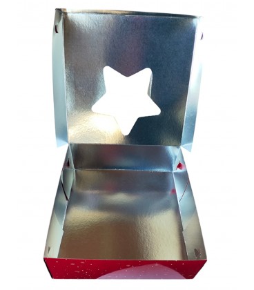 ΚΟΥΤΙ ΒΑΣΙΛΟΠΙΤΑΣ ΜΕ ΠΑΡΑΘΥΡΟ ΑΣΤΕΡΙ "MERRY CHRISTMAS AND HAPPY NEW YEAR" 10 ΚΙΛΑ