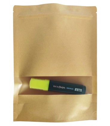 ΣΑΚΟΥΛΑΚΙΑ DOYPACK KRAFT ΜΕ ΜΙΚΡΟ ΠΑΡΑΘΥΡΟ