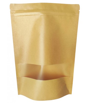 ΣΑΚΟΥΛΑΚΙΑ DOYPACK KRAFT ΜΕ ΜΙΚΡΟ ΠΑΡΑΘΥΡΟ