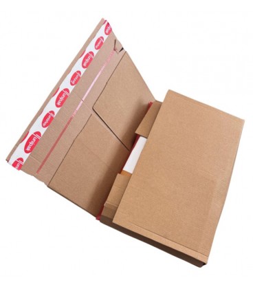 ΚΟΥΤΙ ΑΠΟΣΤΟΛΩΝ ΒΙΒΛΙΩΝ 30,5x23x9,2 cm ΜΕ ΑΥΤΟΚΟΛΛΗΤΗ ΤΑΙΝΙΑ ΚΡΑΦΤ 20 ΤΕΜΑΧΙΑ