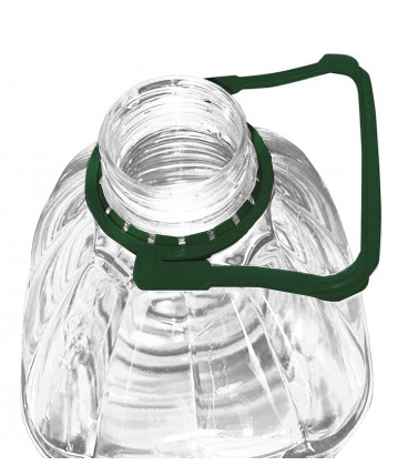 ΦΙΑΛΗ PET 5000ml ΔΙΑΦΑΝΗ ΜΕ ΠΡΑΣΙΝΟ ΧΕΡΟΥΛΙ 32 ΤΕΜΑΧΙΑ