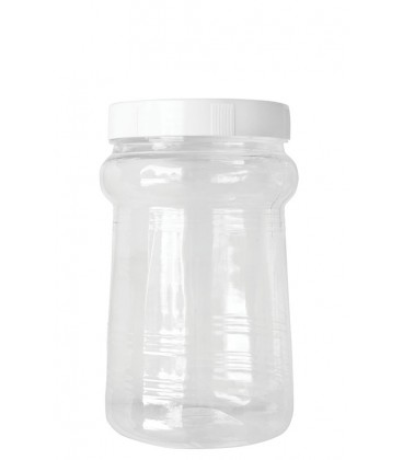 ΒΑΖΟ PET ΔΙΑΦΑΝΟ ΜΕΛΙΟΥ 1Kg ΜΕ ΛΕΥΚΟ ΚΑΠΑΚΙ 150 ΤΕΜΑΧΙΑ