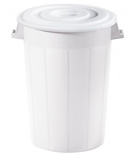 ΚΑΔΟΣ ΤΡΟΦΙΜΩΝ ΛΕΥΚΟΣ 75 lt ΙΤΑΛΙΑΣ ΜΕ ΧΕΡΟΥΛΙΑ ΕΝΣΩΜΑΤΩΜΕΝΑ ΣΤΟΝ ΚΑΔΟ