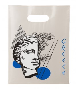 ΤΟΥΡΙΣΤΙΚΗ ΣΑΚΟΥΛΑ ΧΑΡΤΟΠΛΑΣΤ ΧΟΥΦΤΑ ΑΓΑΛΜΑ-GREECE - 10 ΚΙΛΑ