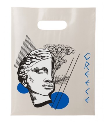 ΤΟΥΡΙΣΤΙΚΗ ΣΑΚΟΥΛΑ ΧΑΡΤΟΠΛΑΣΤ ΧΟΥΦΤΑ ΑΓΑΛΜΑ-GREECE - 10 ΚΙΛΑ