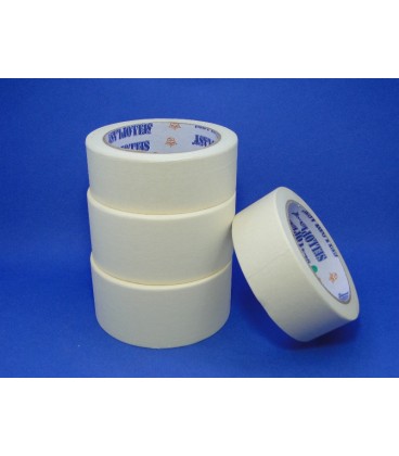 ΧΑΡΤΟΤΑΙΝΙΑ (MASKING TAPE) 80°C ΛΕΥΚΗ 6 ΤΕΜΑΧΙΑ